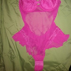 Christies pink bodysuit/teddy 34B